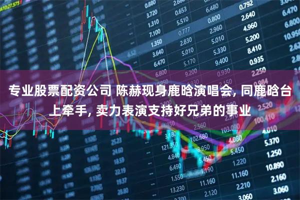 专业股票配资公司 陈赫现身鹿晗演唱会, 同鹿晗台上牵手, 卖力表演支持好兄弟的事业