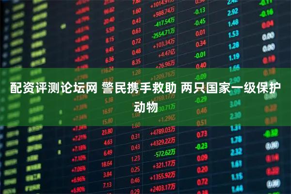 配资评测论坛网 警民携手救助 两只国家一级保护动物