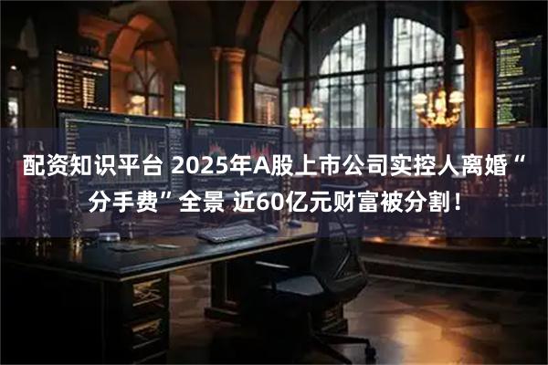 配资知识平台 2025年A股上市公司实控人离婚“分手费”全景 近60亿元财富被分割！