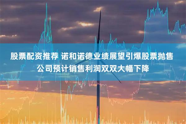 股票配资推荐 诺和诺德业绩展望引爆股票抛售 公司预计销售利润双双大幅下降